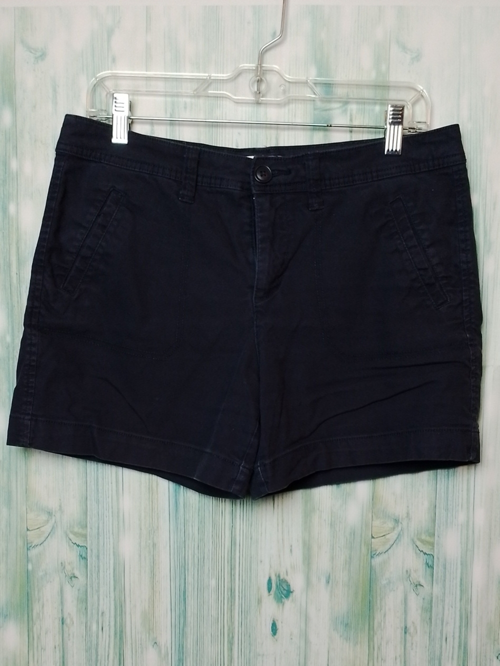 Slimming Pocket Navy Blue St John's Bay Shorts Size 10